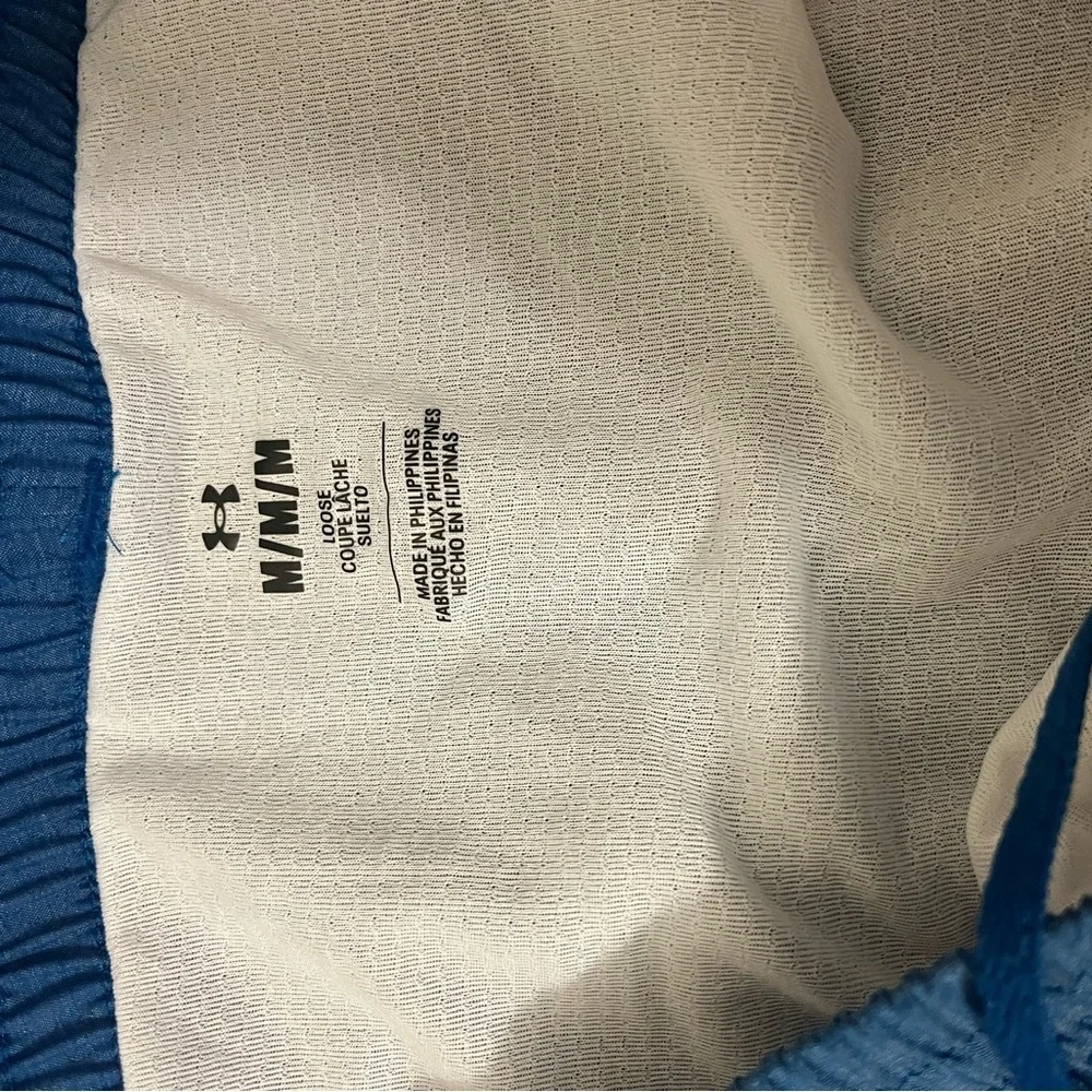 Under Armour Women's Athletic Blue Shorts - Picture 2 of 2